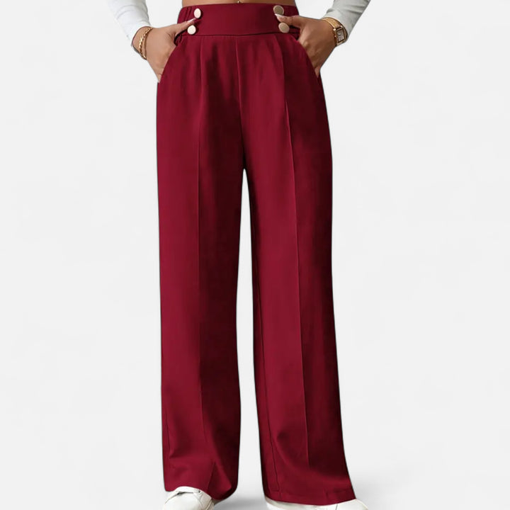 NOMU Lifestyle | Women’s Button-Detail Pants – Refined Silhouette