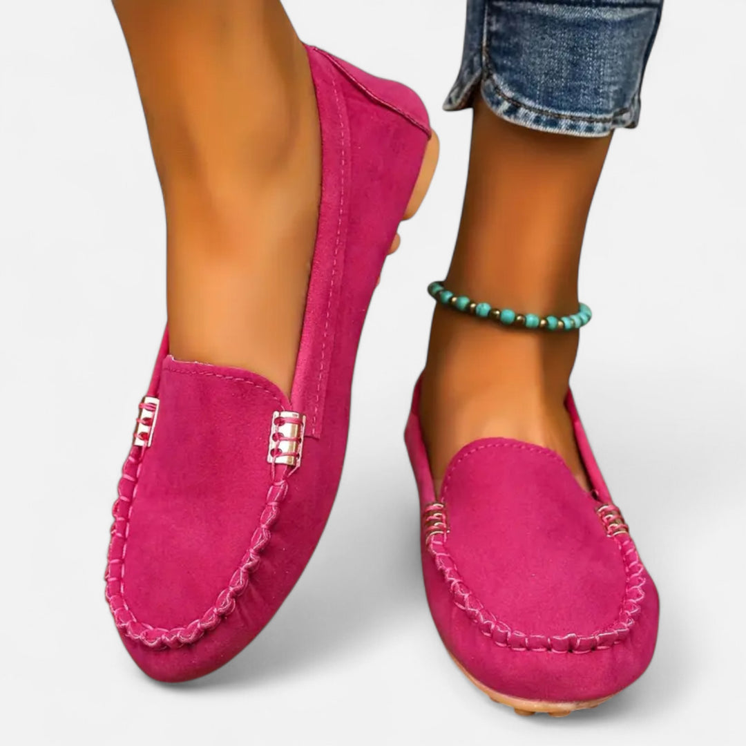 NOMU Lifestyle | Women’s Metal-Accent Loafers – Heritage Charm