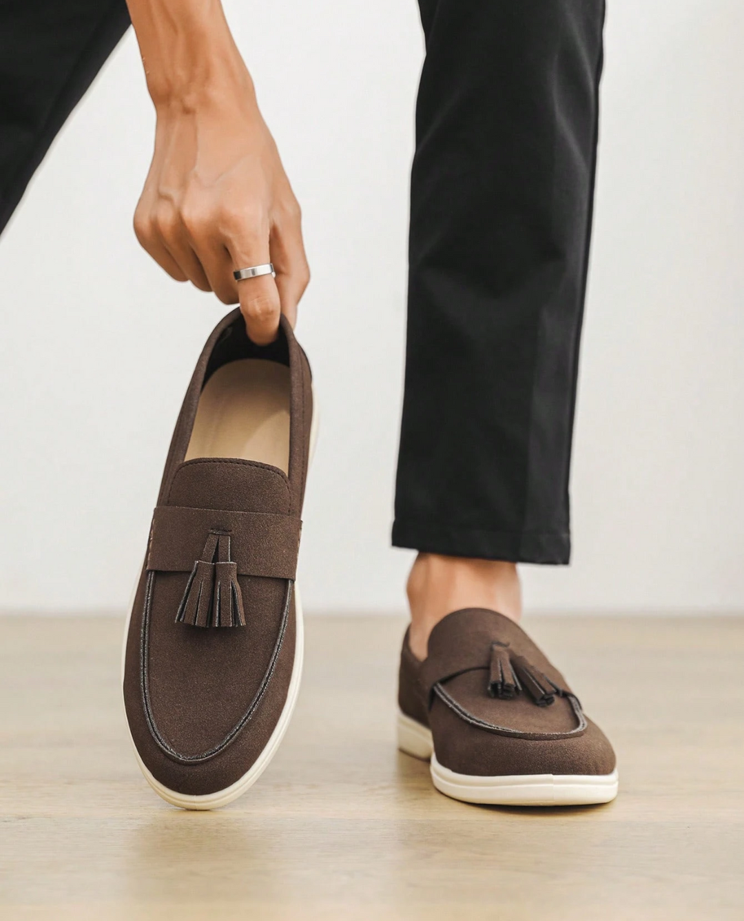 Sorrento Suede Tassel Loafers