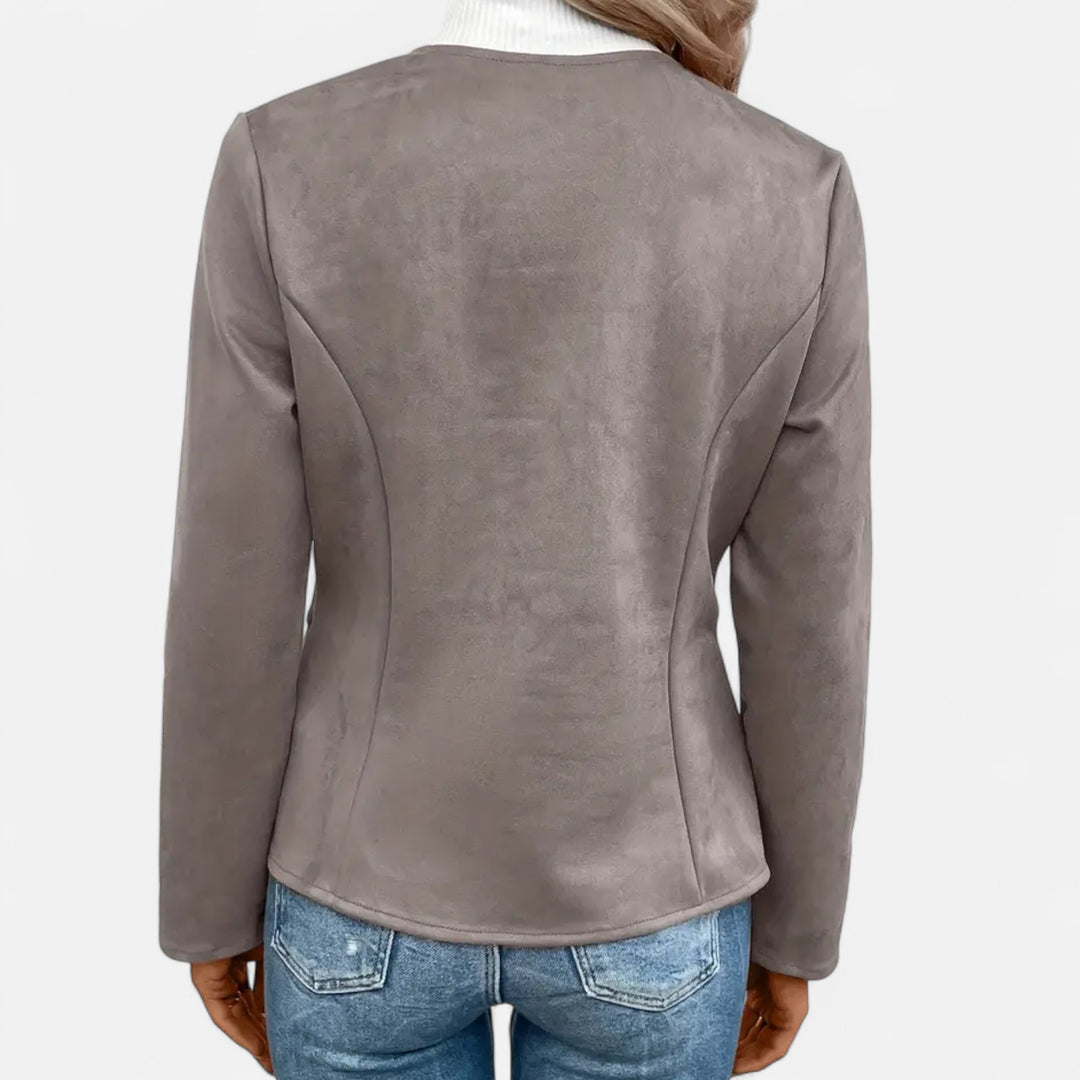 NOMU Lifestyle | Women’s Slim Fit Zipper Jacket – Heritage Chic
