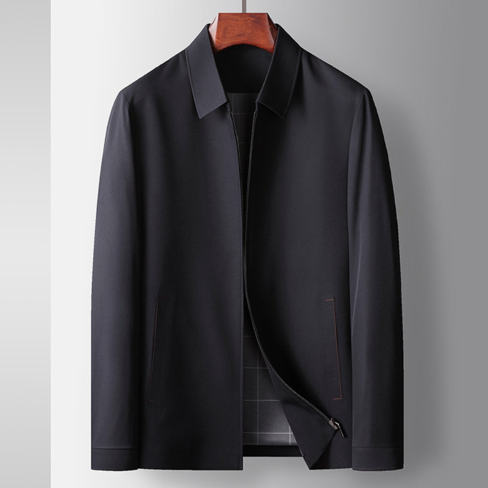 Lapel Business Executive Zipper Jacket