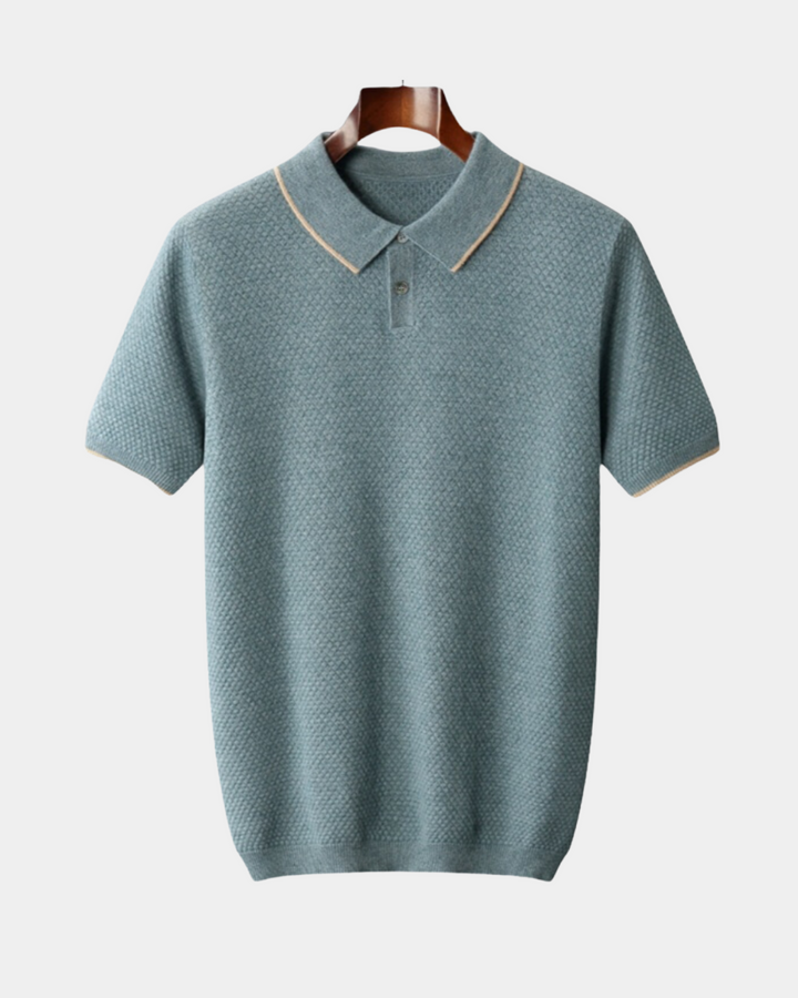 POLOSHIRT MIT KONTRASTKRAGEN