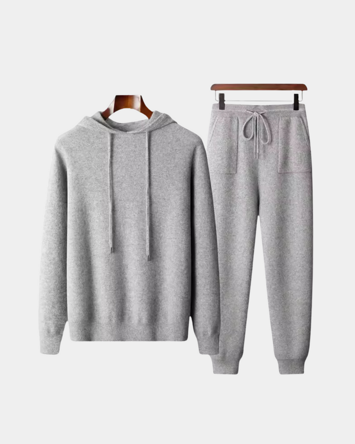 ESSENTIAL KNIT HOODIE LOUNGE SET