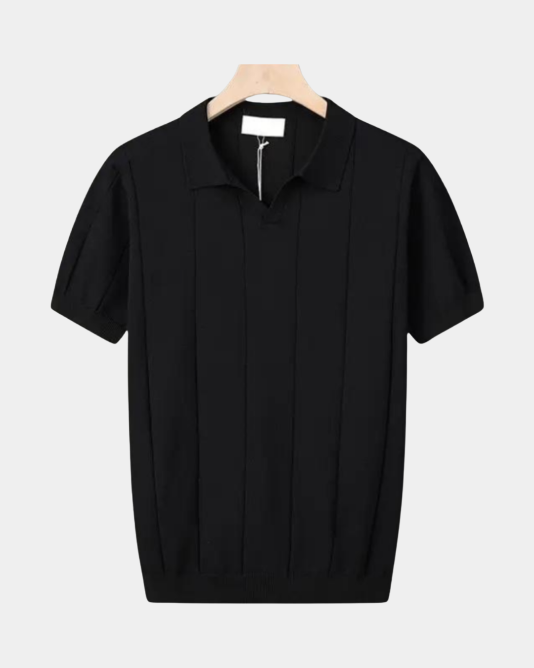 ELEGANTES POLOSHIRT MIT VERTIKALEM EINSATZ