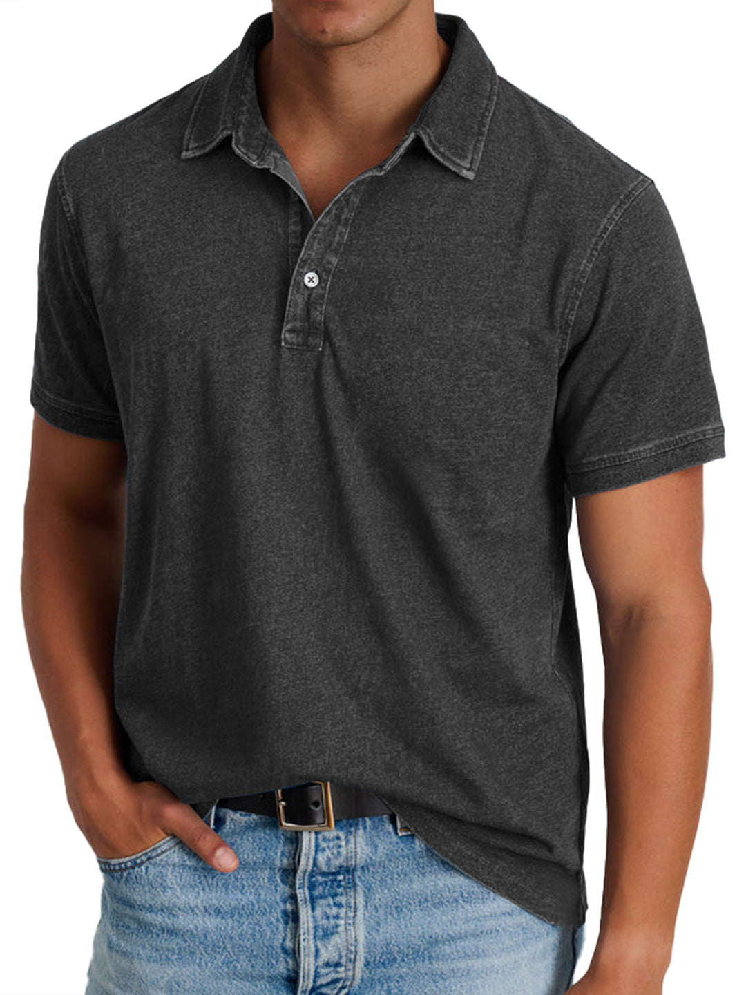 Casual Polo with a Collar
