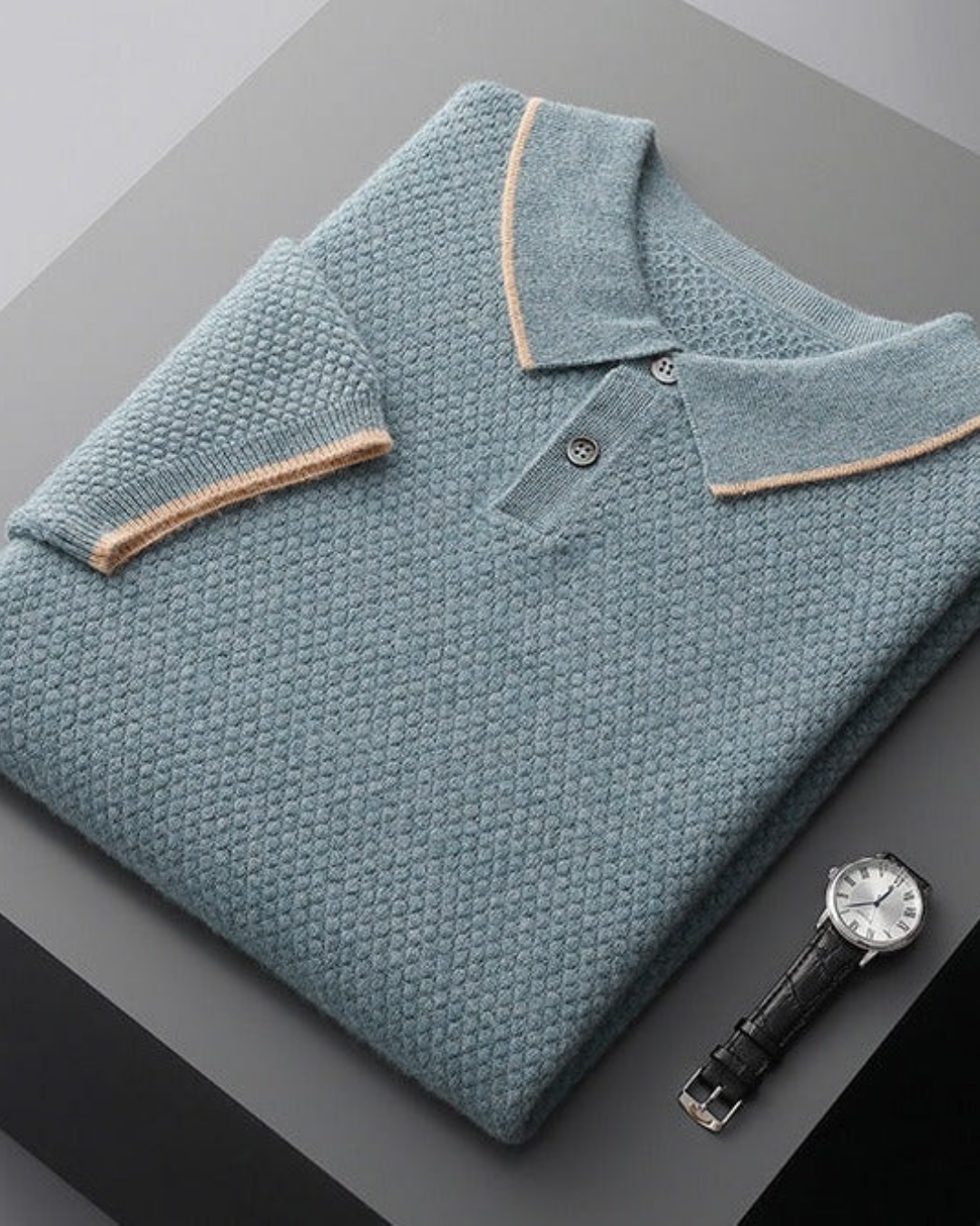 POLOSHIRT MIT KONTRASTKRAGEN