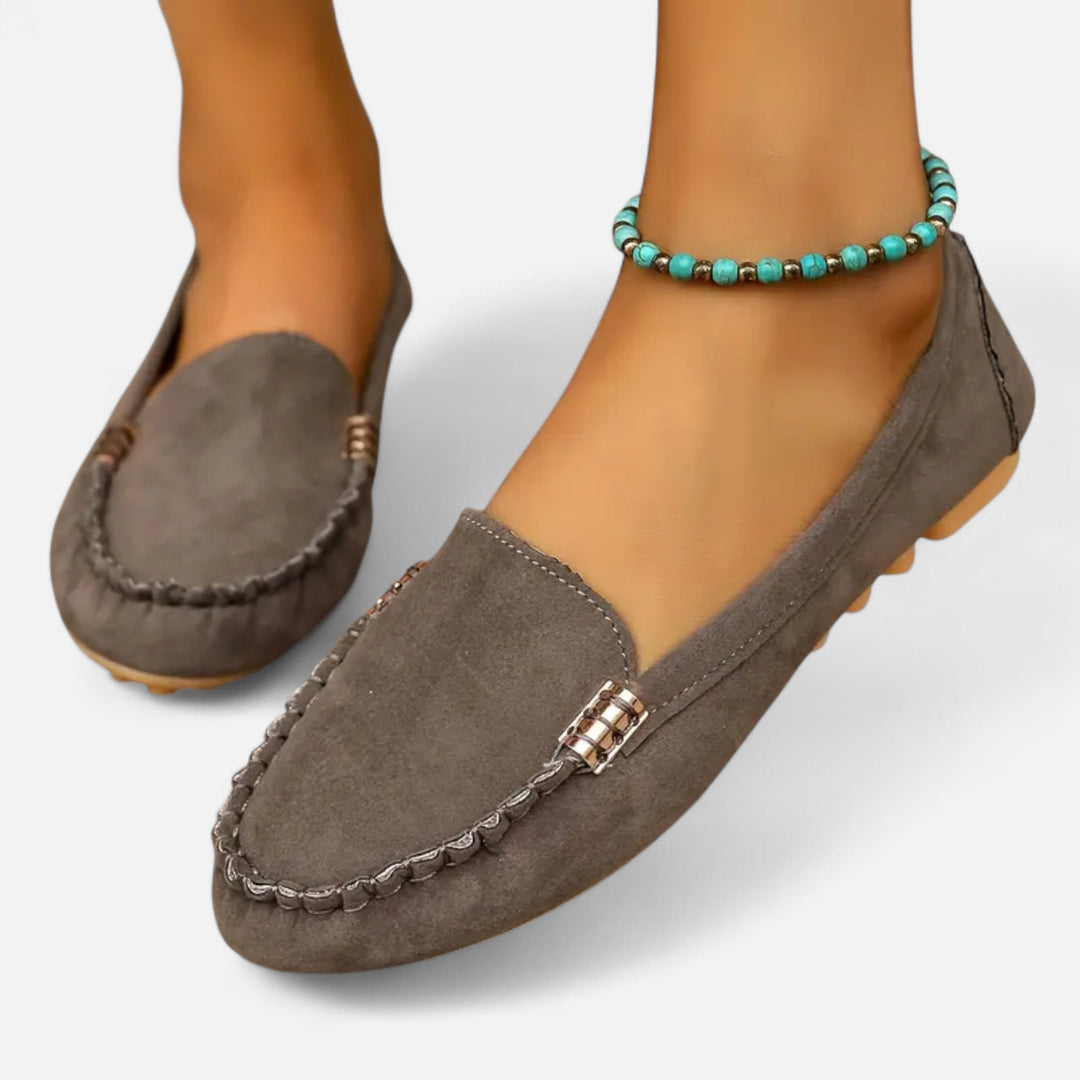 NOMU Lifestyle | Women’s Metal-Accent Loafers – Heritage Charm