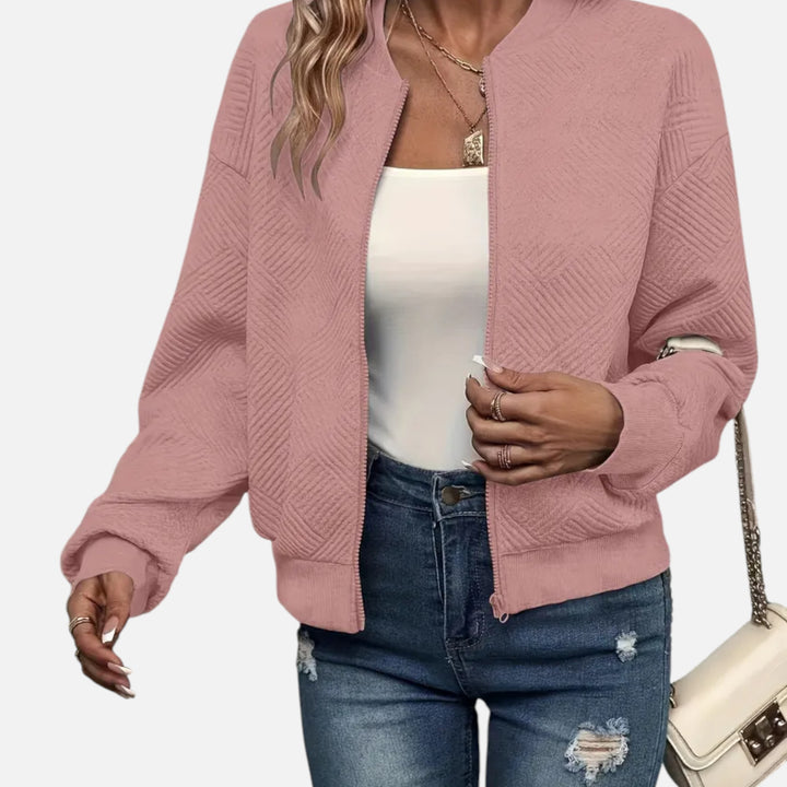 NOMU Lifestyle | Women’s Solid Textured Jacket – Refined Everyday Style
