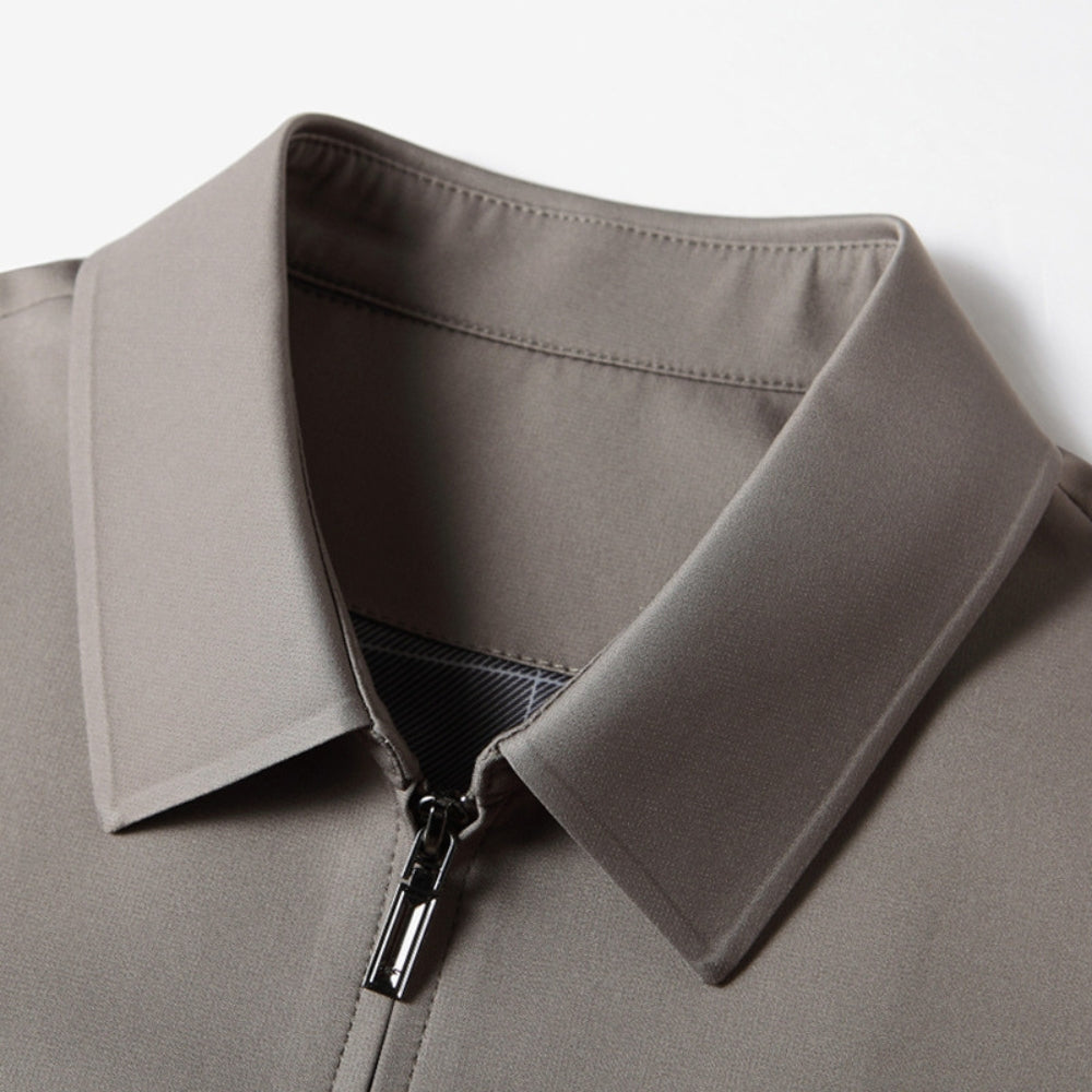 Lapel Business Executive Zipper Jacket