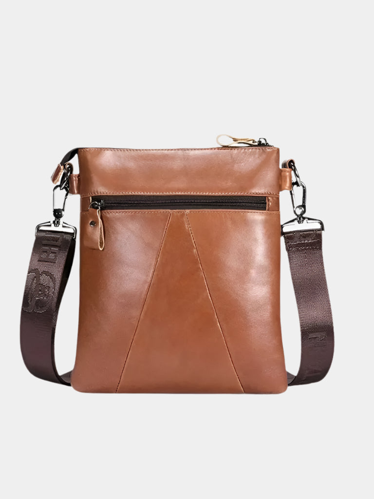 FLAP POCKET LEATHER CROSSBODY BAG