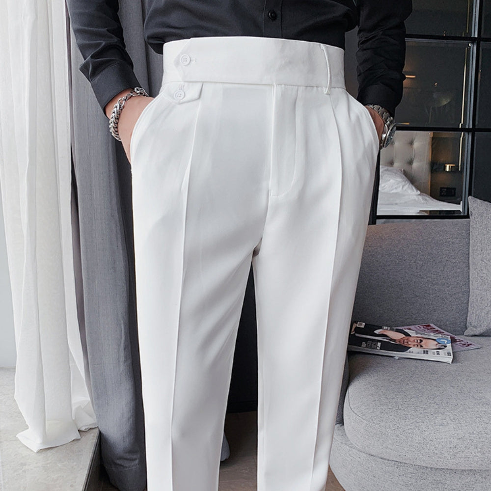 Slim Fit Nine-Point Suit Pants