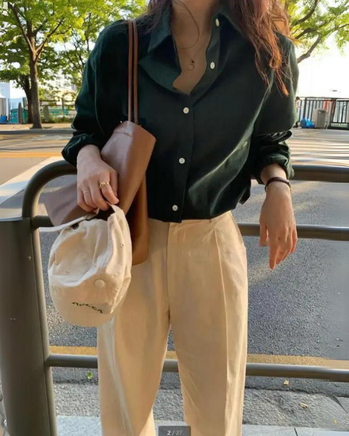 SATIN CLASSIC CHIC SHIRT