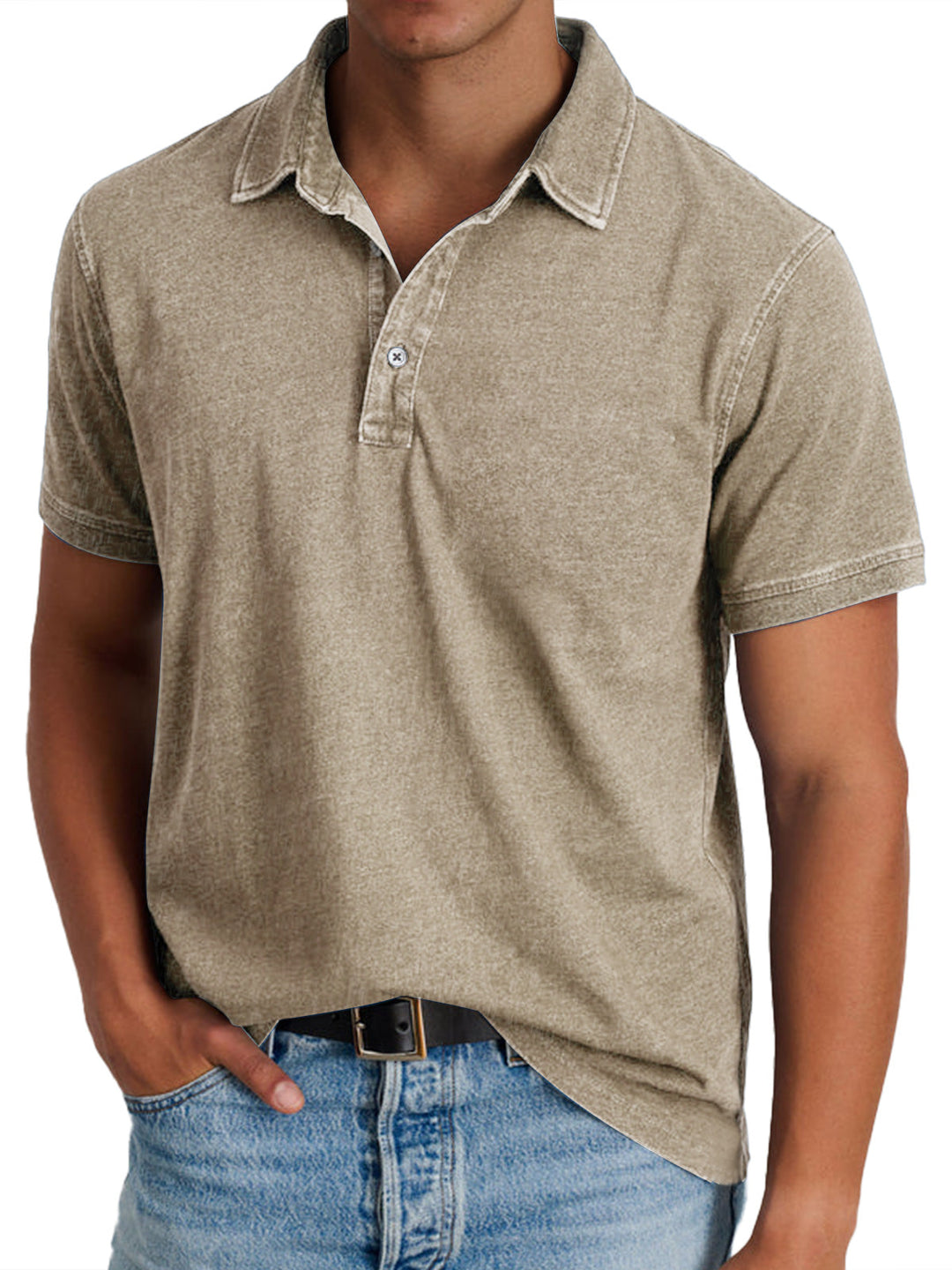 Casual Polo with a Collar