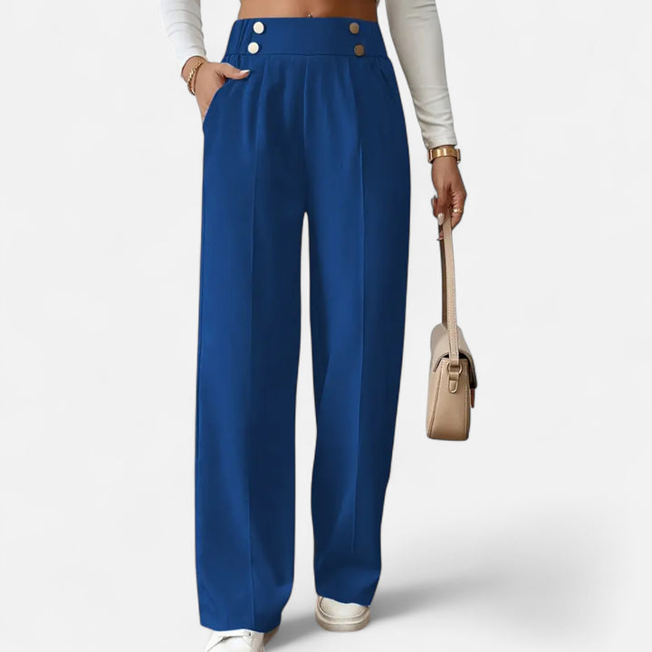 NOMU Lifestyle | Women’s Button-Detail Pants – Refined Silhouette