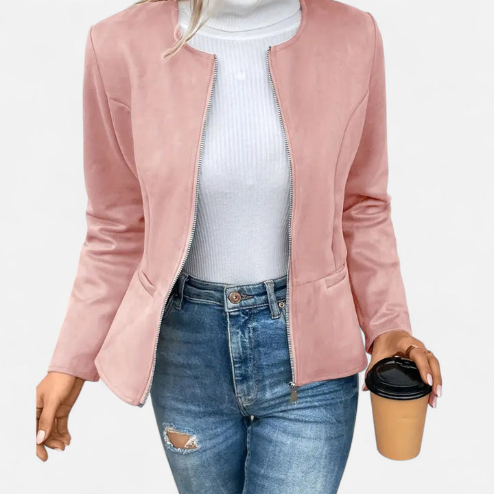 NOMU Lifestyle | Women’s Slim Fit Zipper Jacket – Heritage Chic