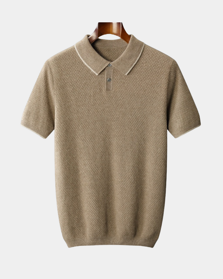 POLOSHIRT MIT KONTRASTKRAGEN