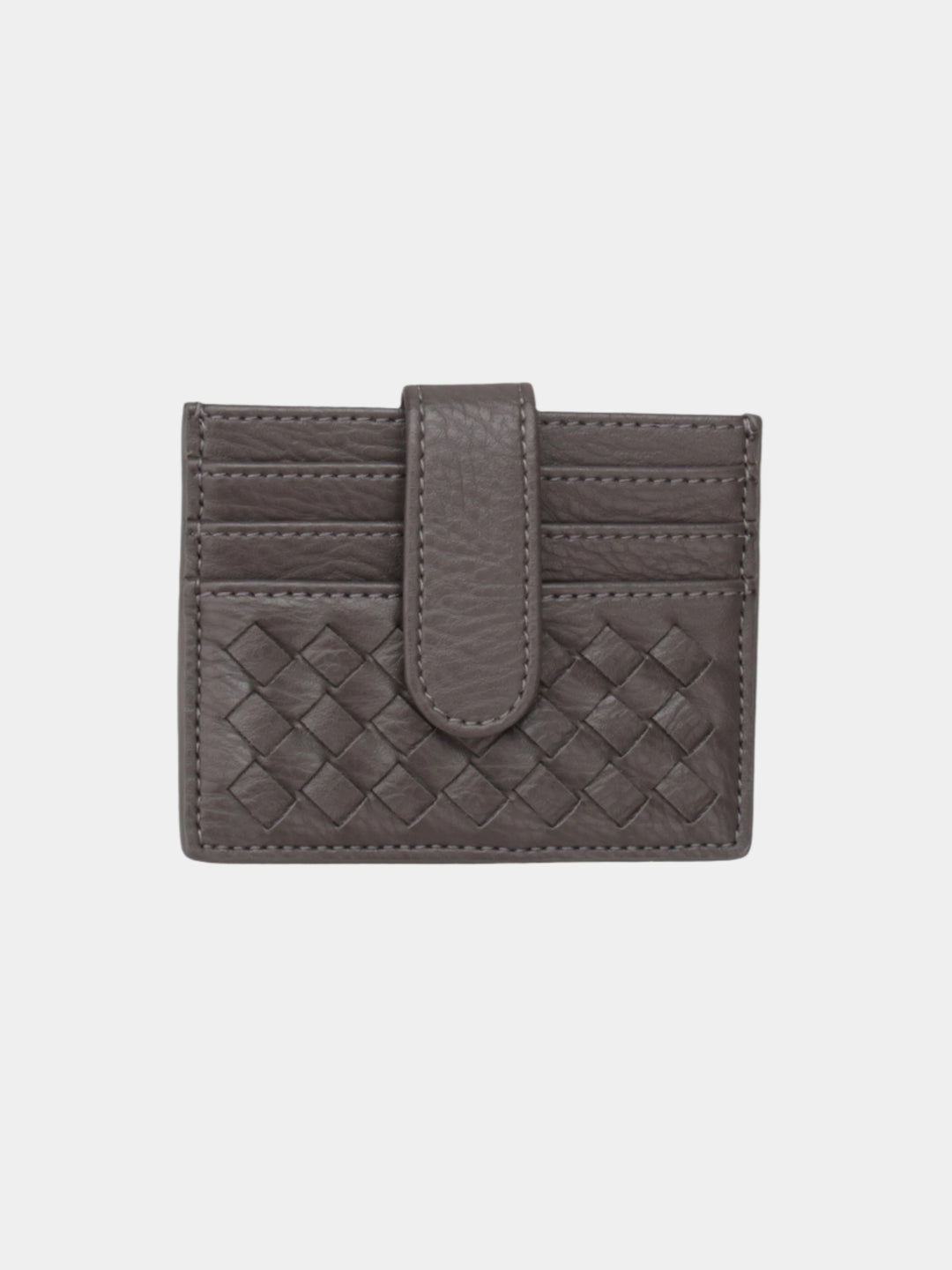 TEXTURED SNAP CARD WALLET