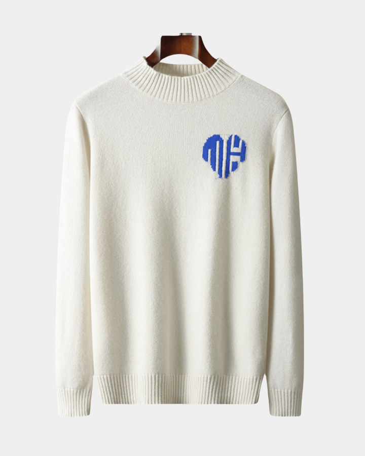LOGO BESTICKTER PULLOVER MIT RUNDHALSAUSSCHNITT