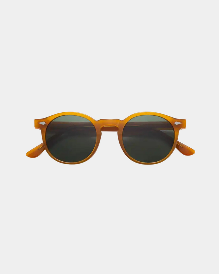 RUNDE RETRO SONNENBRILLE MIT KLAREM RAHMEN