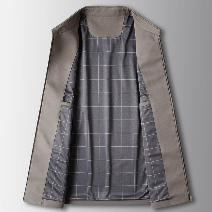 Lapel Business Executive Zipper Jacket