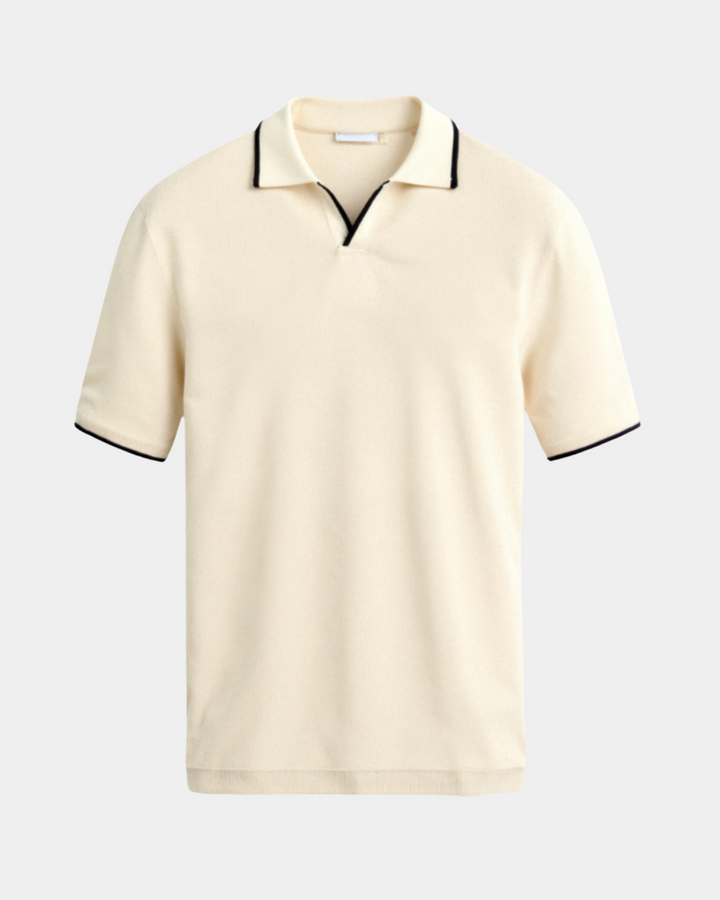 POLOSHIRT MIT PASPELIERUNG