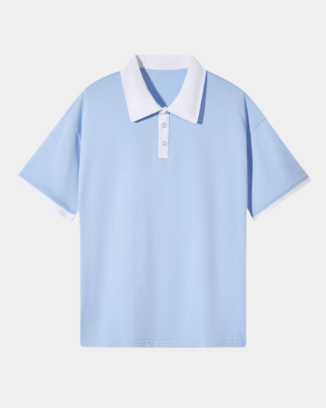 RETRO-POLO MIT KONTRASTKRAGEN