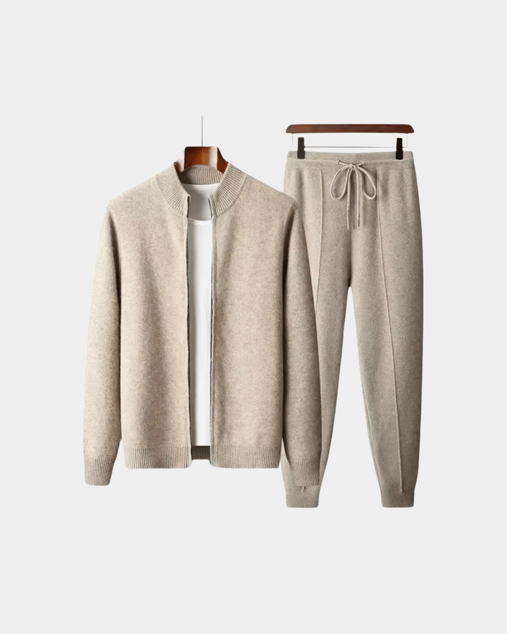 MINIMALIST ZIP KNIT LOUNGE SET