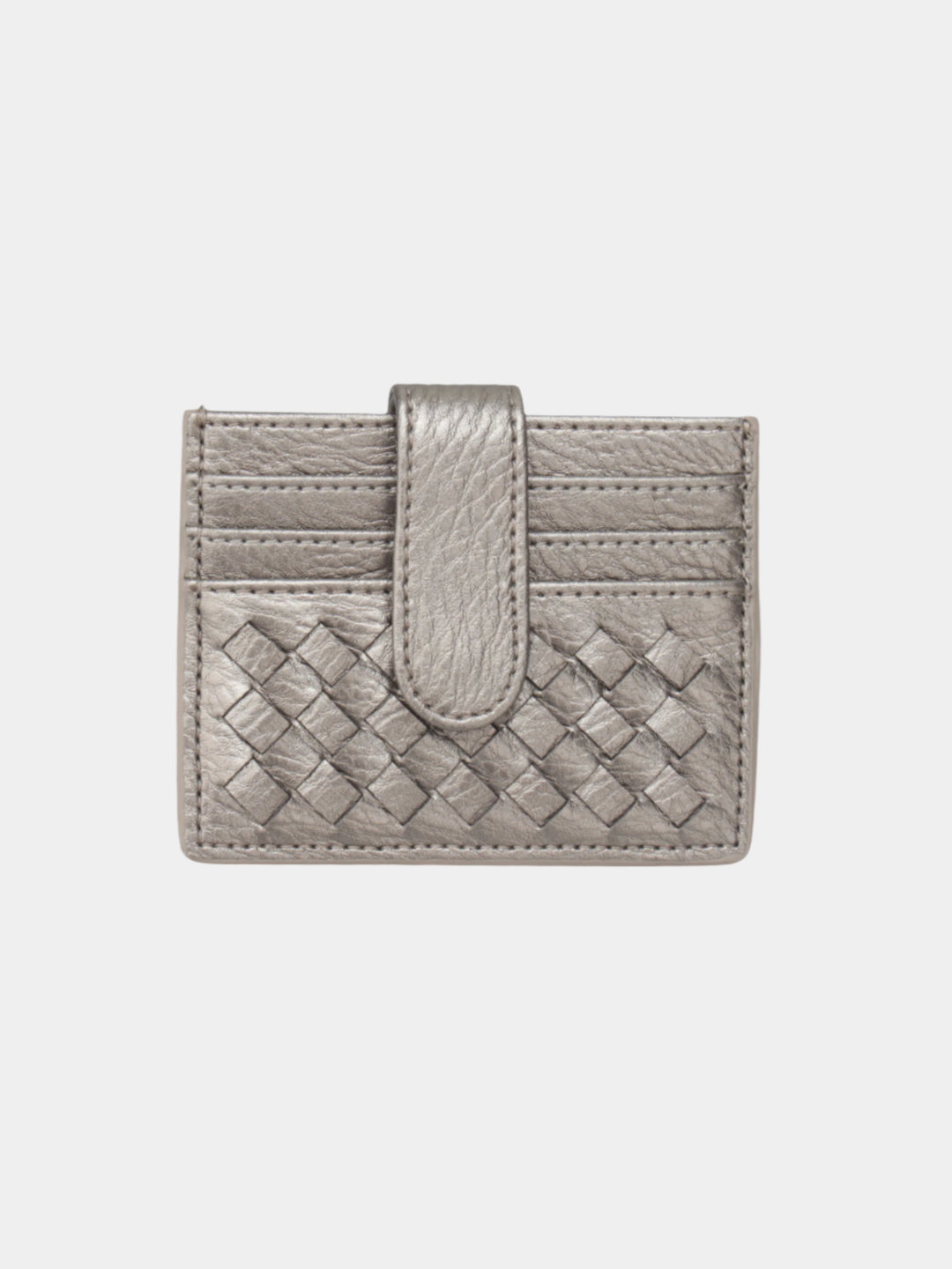 TEXTURED SNAP CARD WALLET