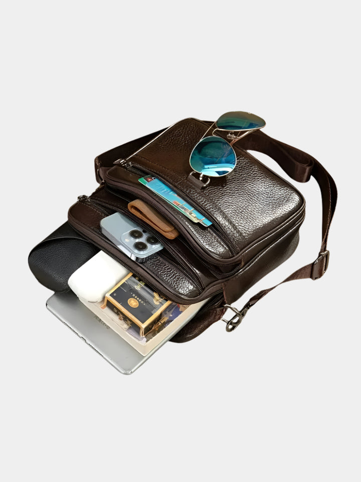 URBAN FUNCTIONAL LEATHER CROSSBODY BAG