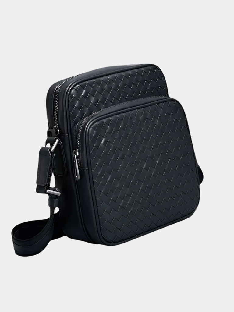 MODERN WOVEN CROSSBODY BAG