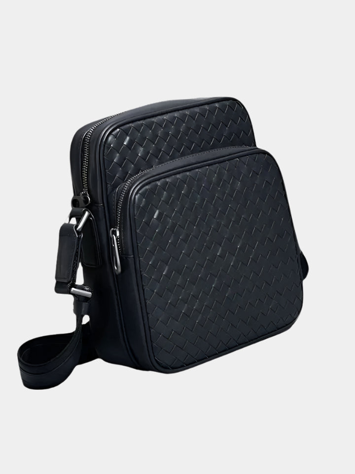 MODERN WOVEN CROSSBODY BAG