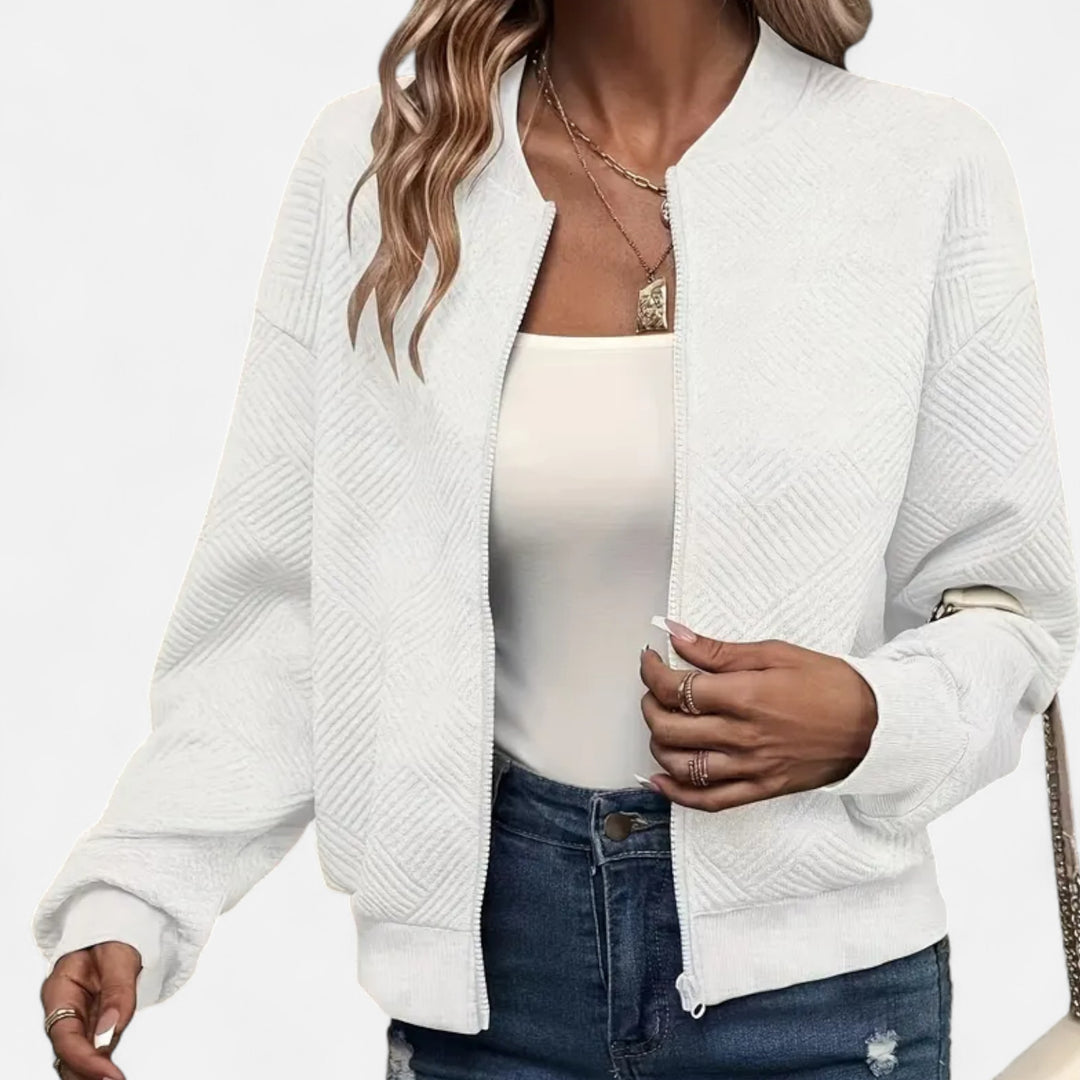 NOMU Lifestyle | Women’s Solid Textured Jacket – Refined Everyday Style