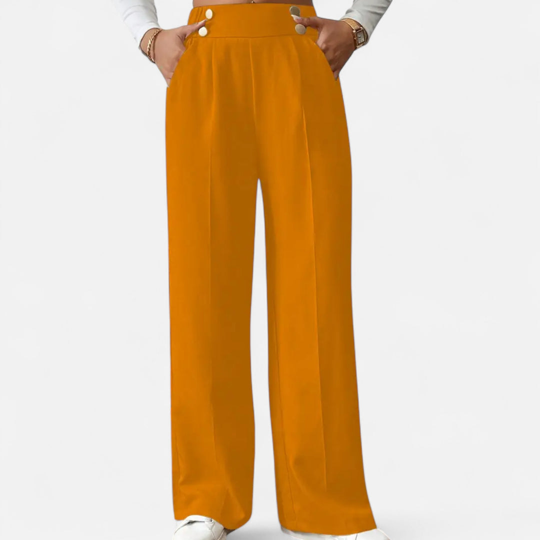 NOMU Lifestyle | Women’s Button-Detail Pants – Refined Silhouette