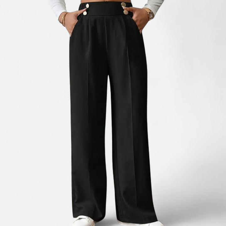 NOMU Lifestyle | Women’s Button-Detail Pants – Refined Silhouette