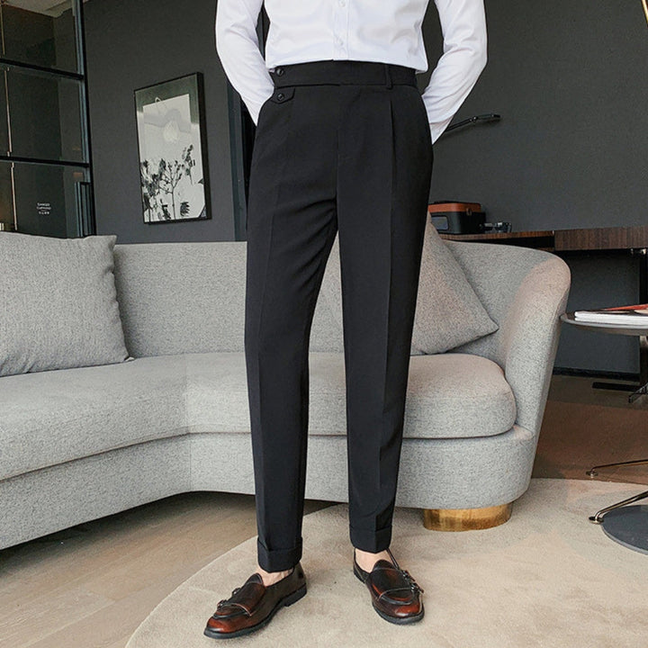 Slim Fit Nine-Point Suit Pants