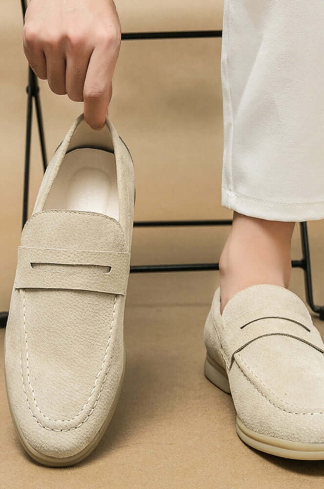 Suede Leather Loafers