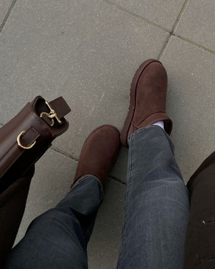 SUEDE PLATFORM BOOTS