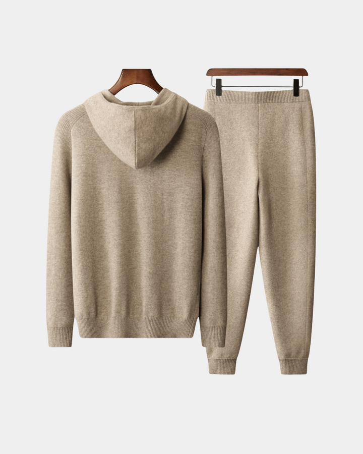 COZY KNIT ZIP JOGGER SET