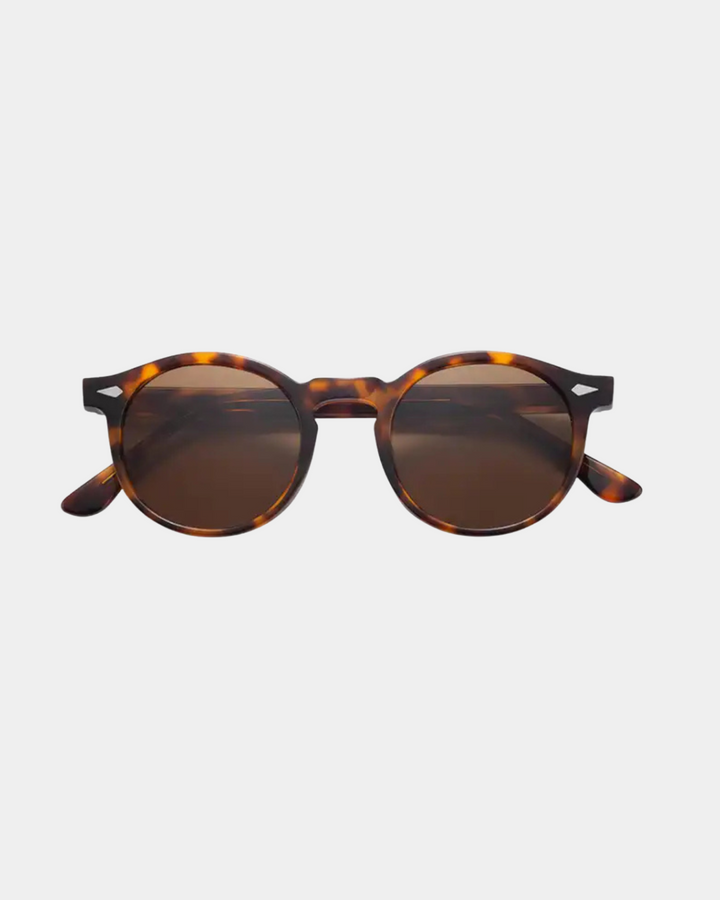 RUNDE RETRO SONNENBRILLE MIT KLAREM RAHMEN