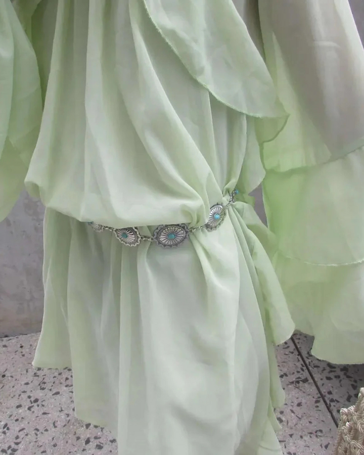 FLOWY BABYDOLL RUFFLE DRESS