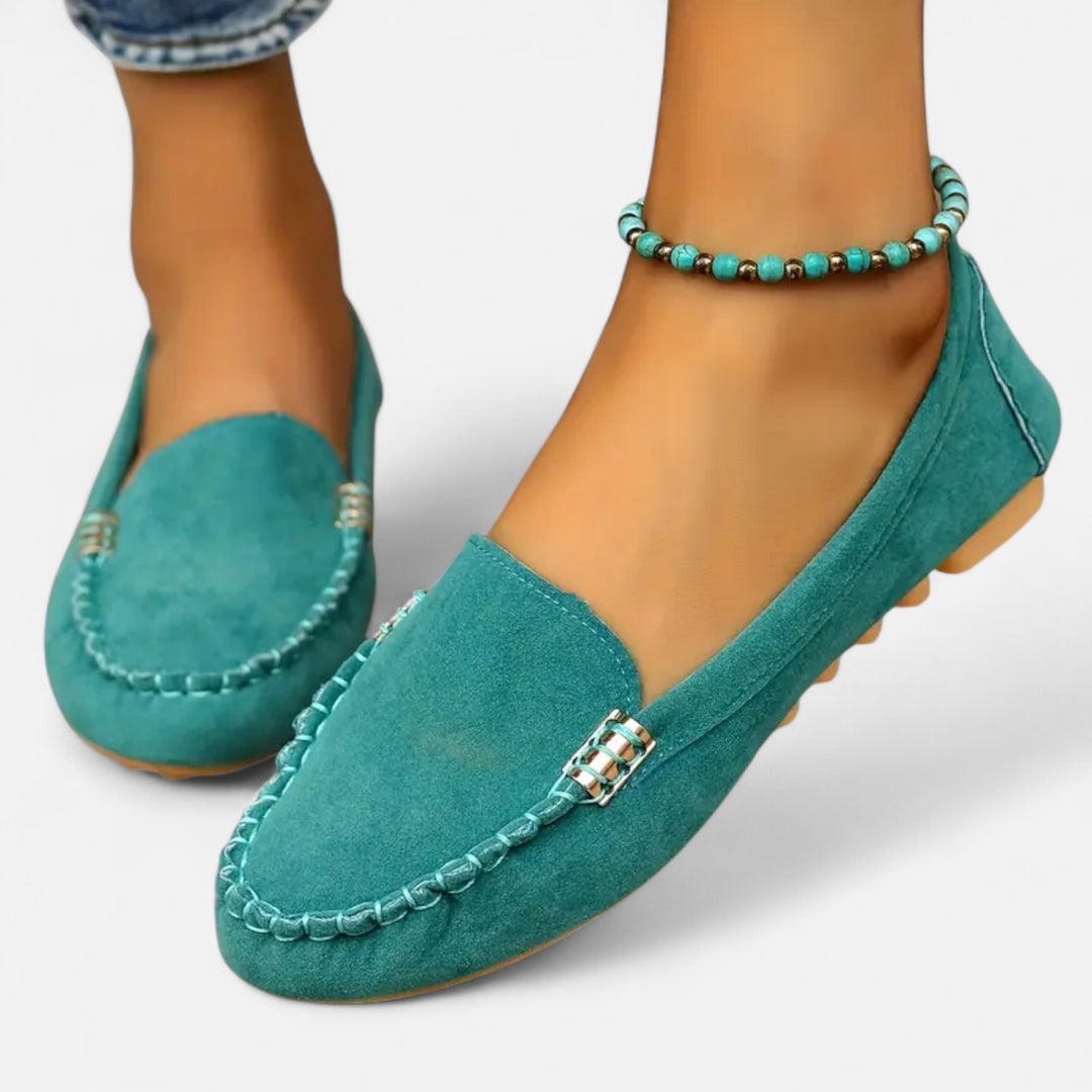 NOMU Lifestyle | Women’s Metal-Accent Loafers – Heritage Charm