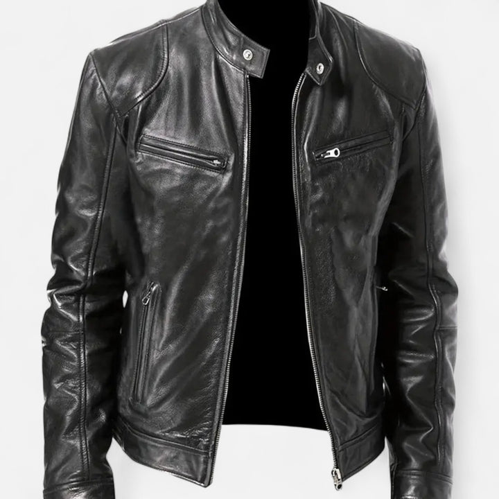 NOMU Lifestyle | Men’s Leather Zip Coat