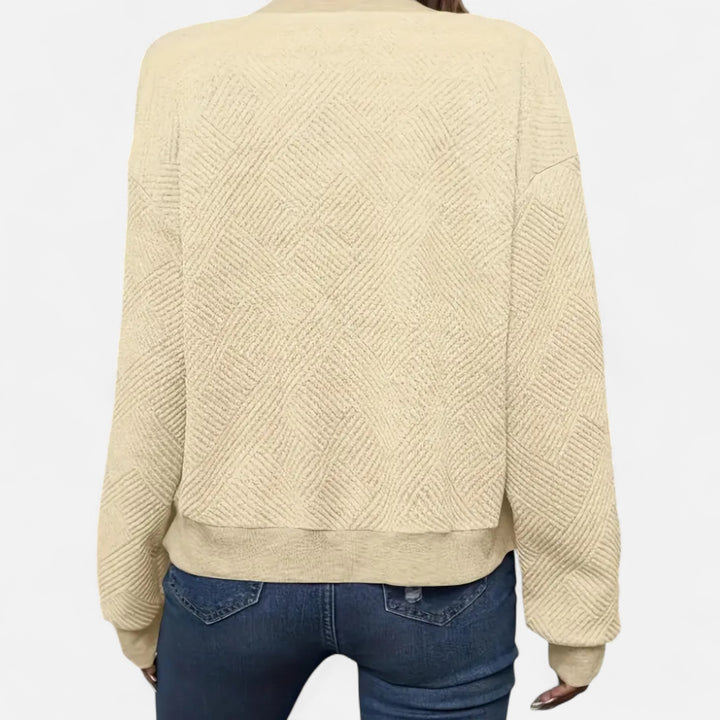 NOMU Lifestyle | Women’s Solid Textured Jacket – Refined Everyday Style