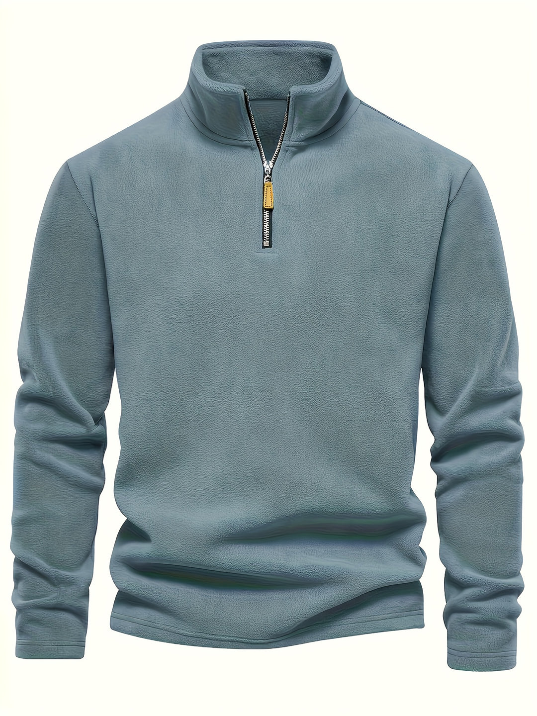 Men’s Half-Zip Stand Collar Sweatshirt – Plush Lined Comfort