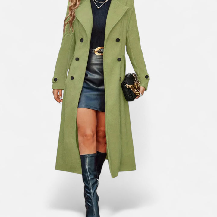NOMU Lifestyle | Women’s Long Buttoned Coat – Heritage Comfort