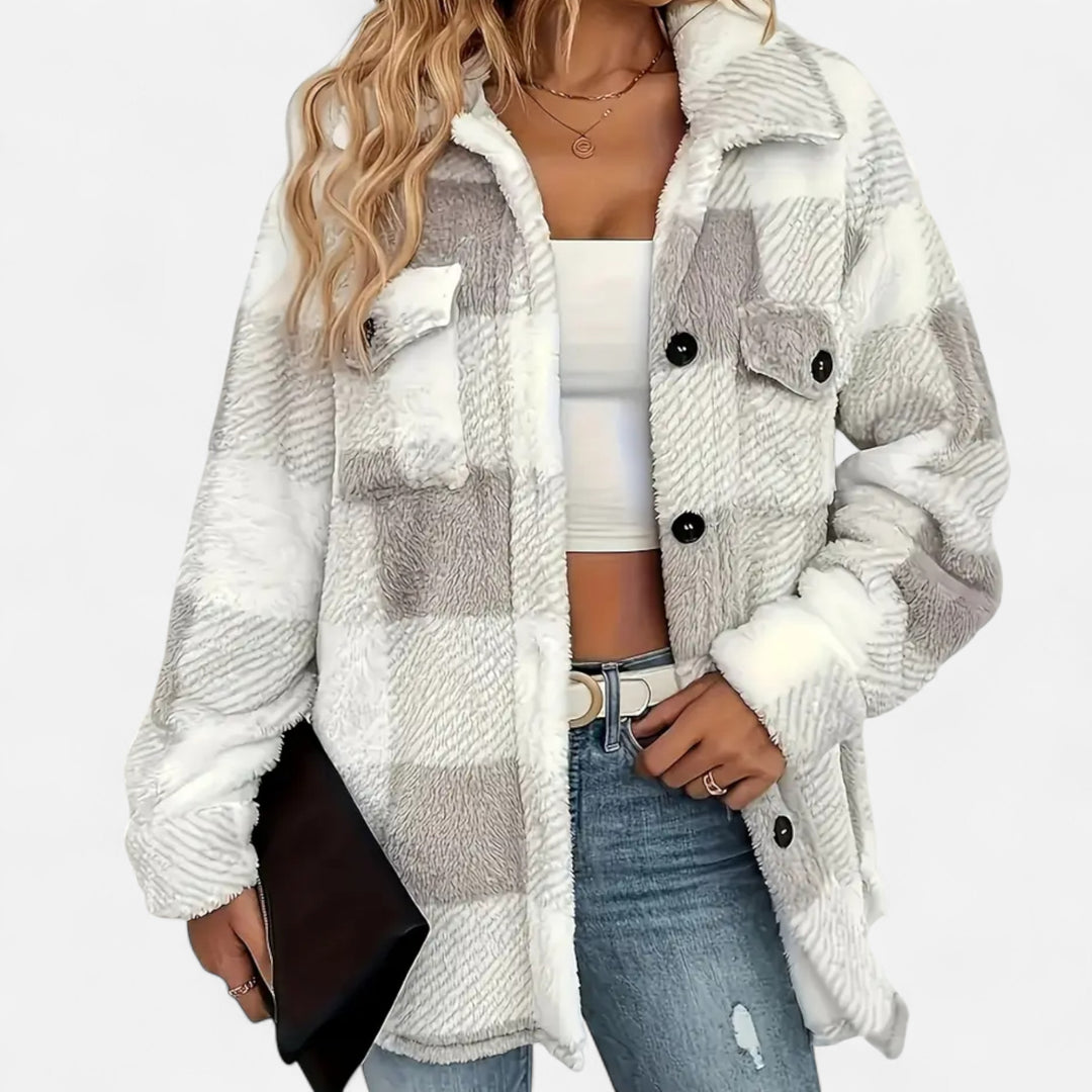 NOMU Lifestyle | Women’s Plush Fleece Coat – Timeless Elegance