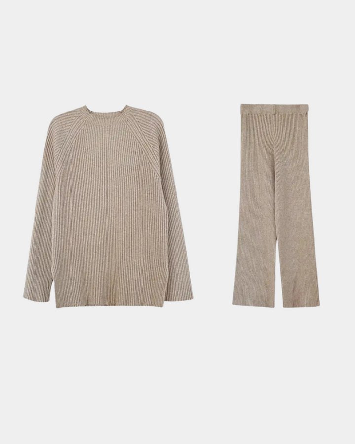 COZY KNIT TOP AND PANTS SET