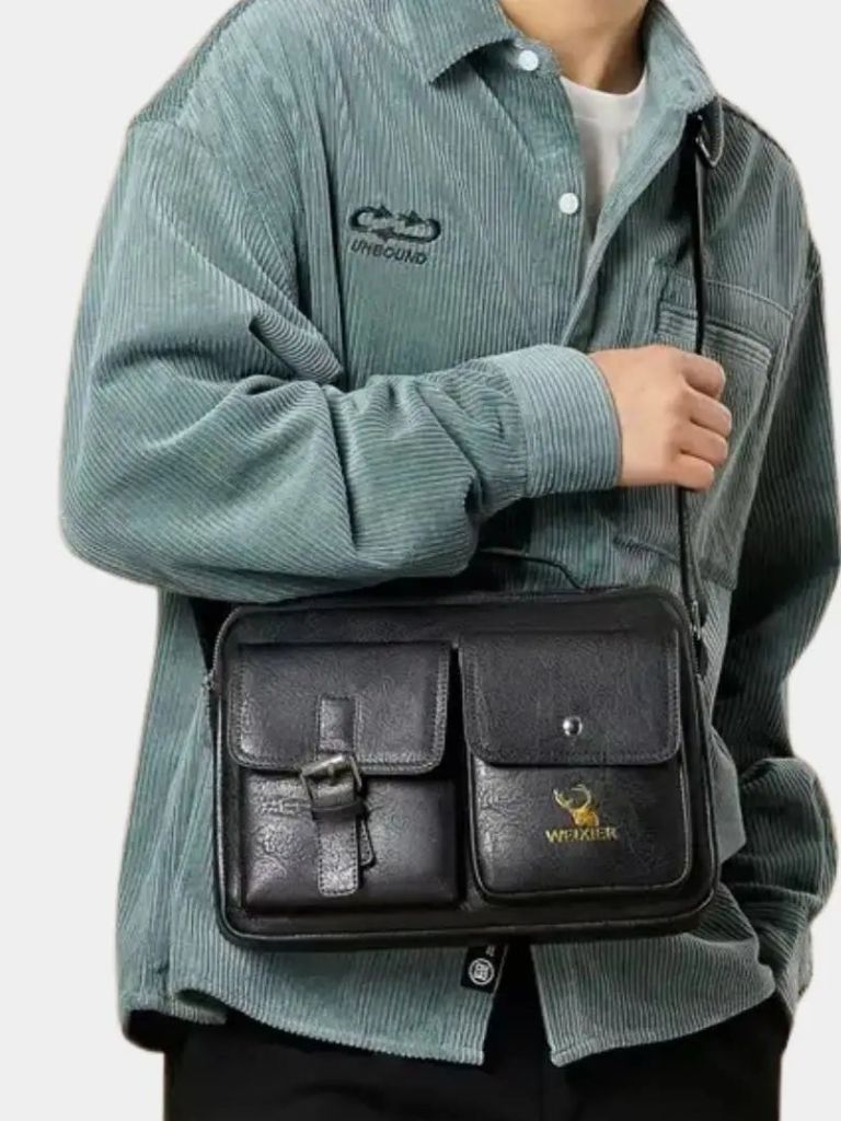 URBAN EXECUTIVE LEATHER MESSENGER