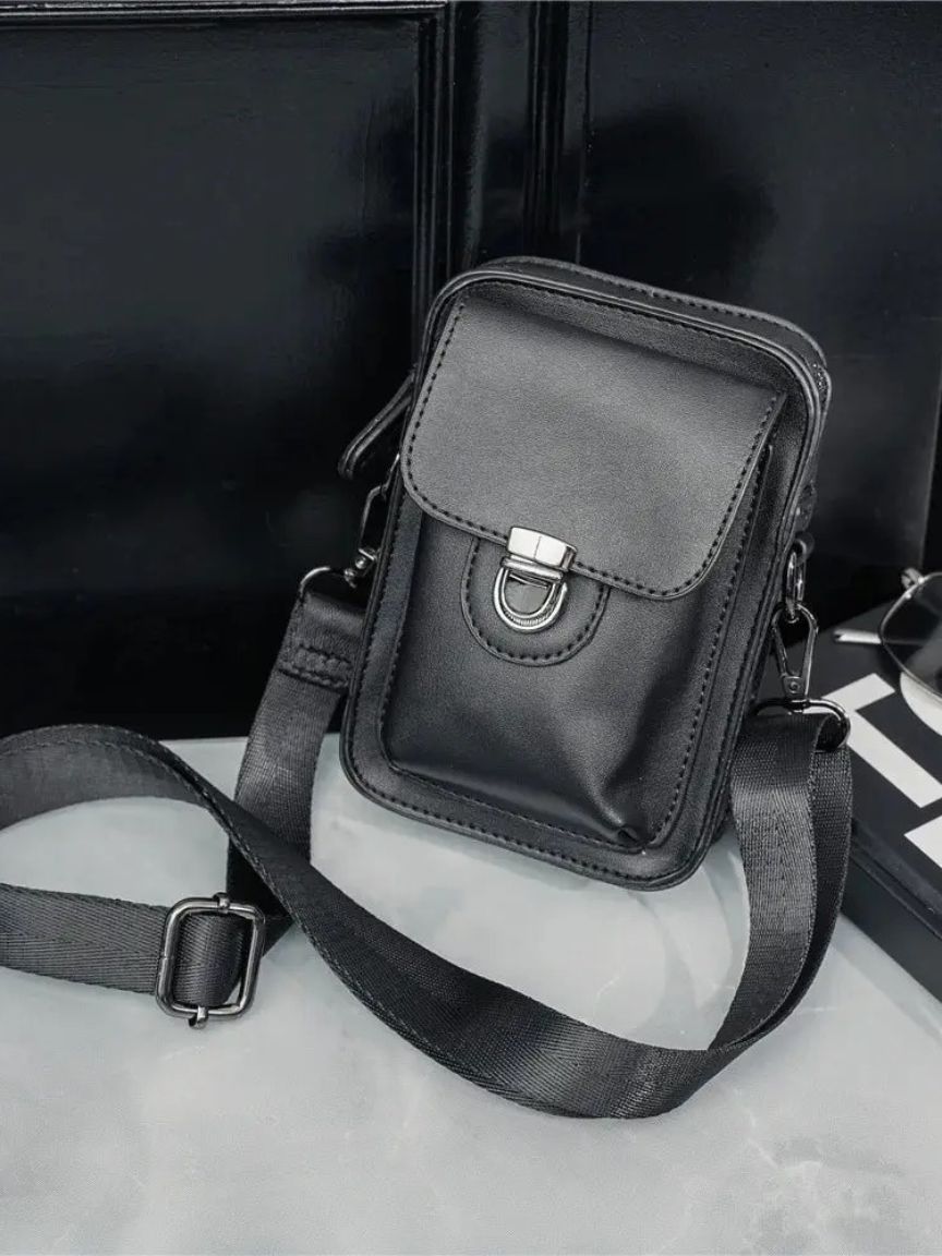 RETRO LEATHER PHONE CROSSBODY POUCH