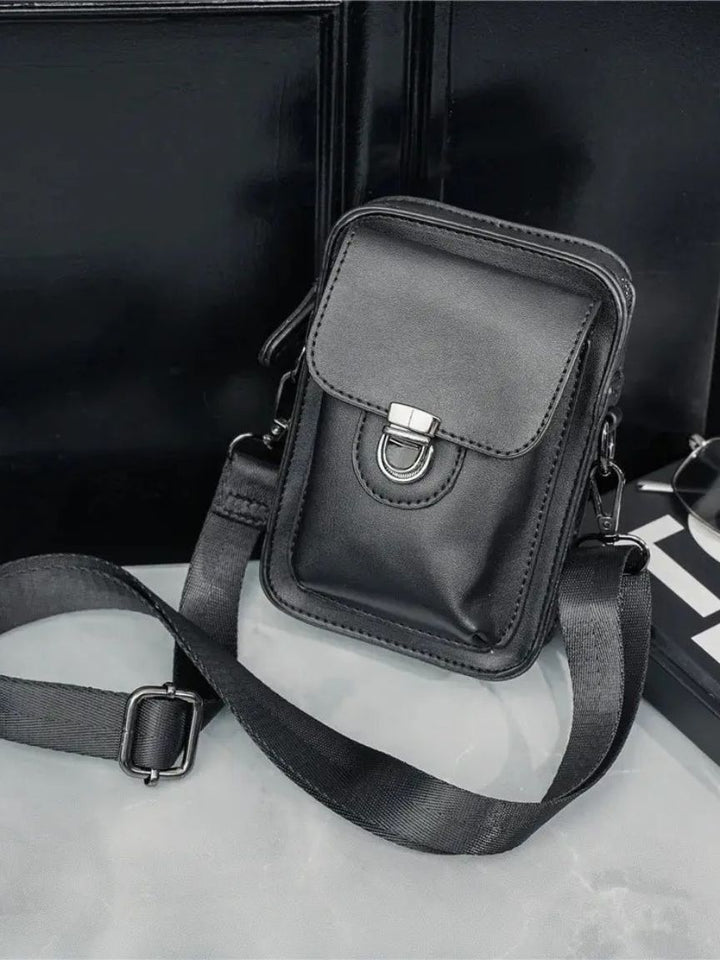 RETRO LEATHER PHONE CROSSBODY POUCH